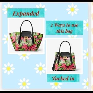 Michael Kors Collection Bancroft Daisy leather satchel